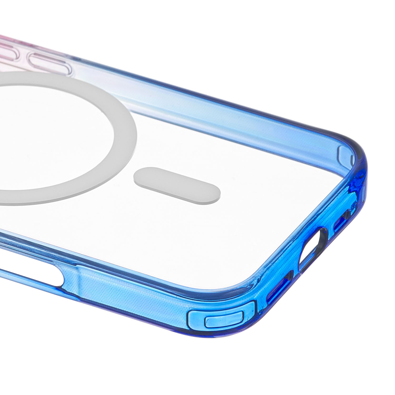 Чехол защитный uBear Fusion Mag Case для iPhone 16 Pro Max, cине-розовый