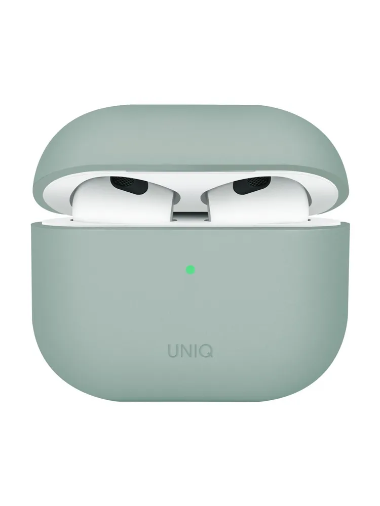 Защитный чехол Uniq Lino Silicone Case для Airpods 4, мятный