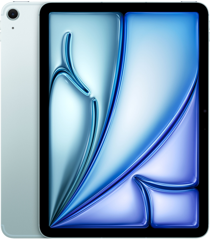 Apple iPad Air M3 (2025) 11” дюймов Wi-Fi + Cellular 128 ГБ, Голубой Apple iPad Air M3 (2025) 11” дюймов Wi-Fi + Cellular 128 ГБ, Голубой