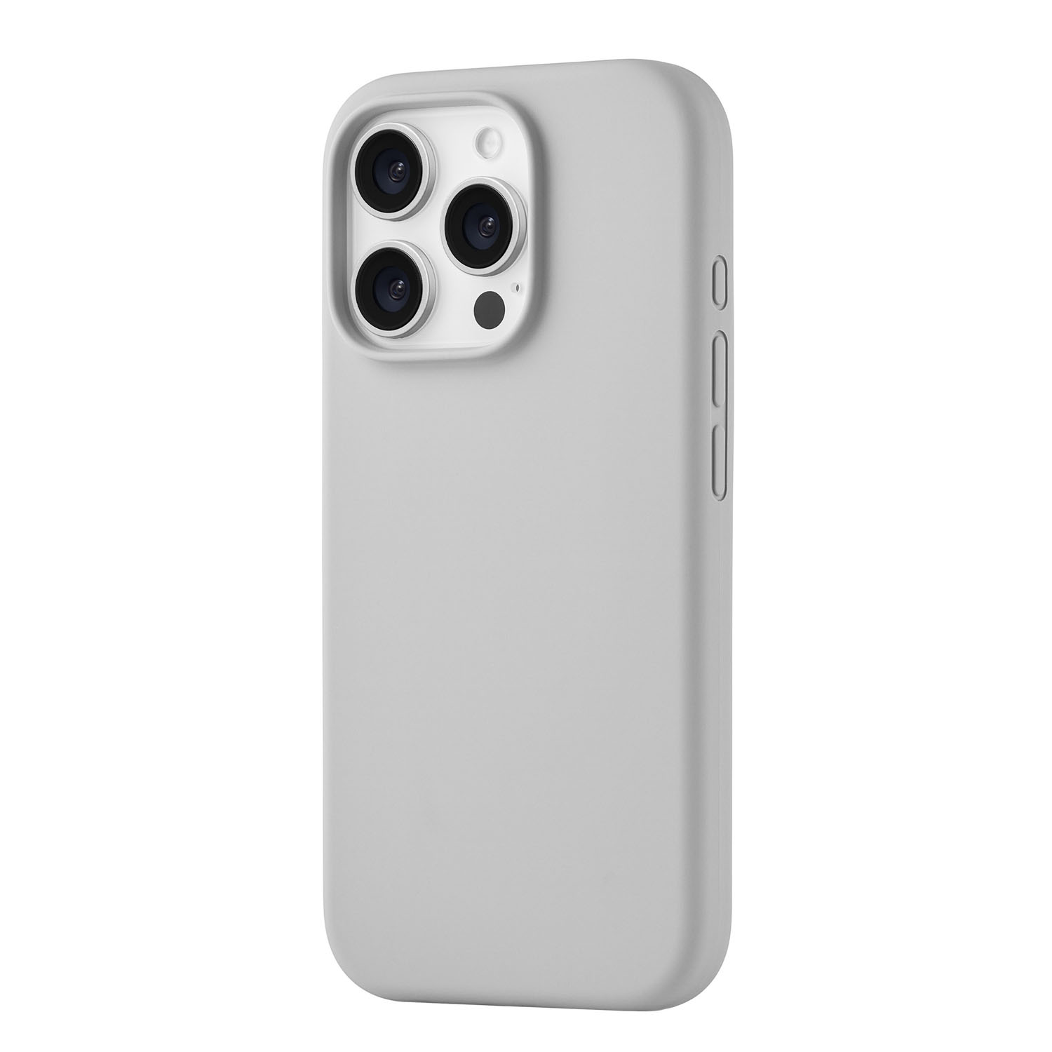 Чехол защитный uBear Touch Mag Case для iPhone 16 Pro, светло-серый