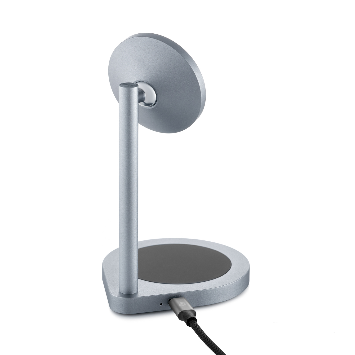 Беспроводное зарядное устройство uBear Stage, 2в1, MagSafe совместимое, серый