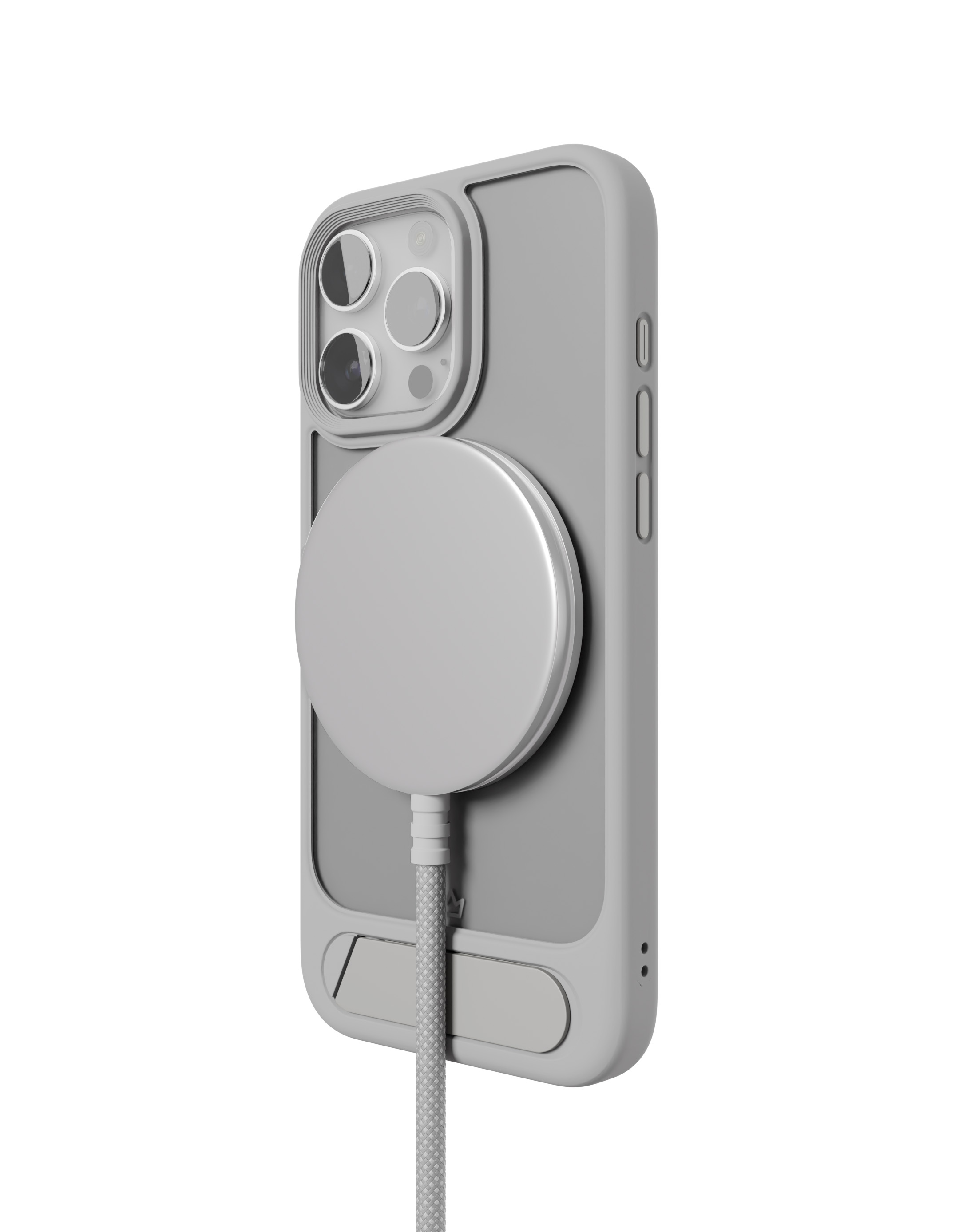 Чехол защитный VLP Reels Case с MagSafe для iPhone 16 Pro Max, серый