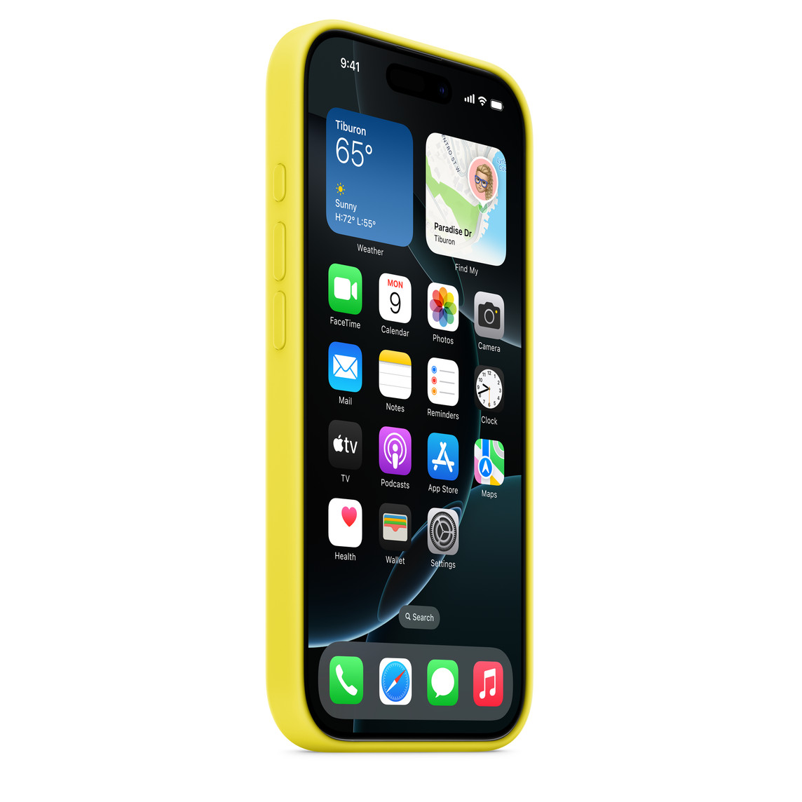 Чехол Apple для iPhone 16 Pro Silicone with MagSafe, желтый