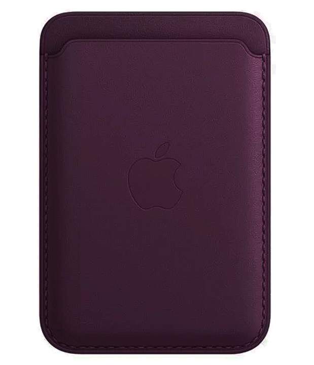 Картхолдер Apple Leather Wallet с локатором, фиолетовый