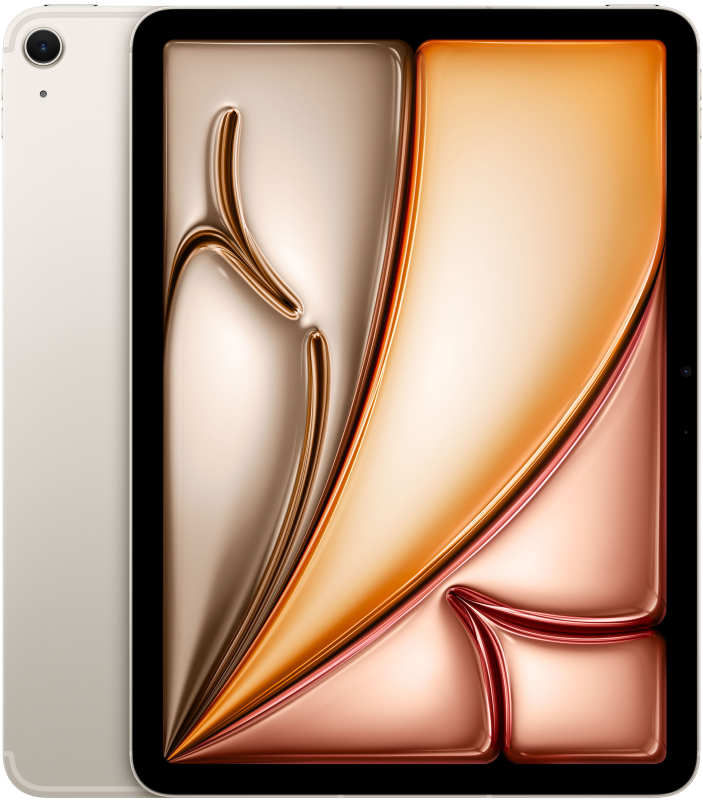 Apple iPad Air M3 (2025) 11” дюймов Wi-Fi + Cellular 512 ГБ, Сияющая звезда Apple iPad Air M3 (2025) 11” дюймов Wi-Fi + Cellular 512 ГБ, Сияющая звезда