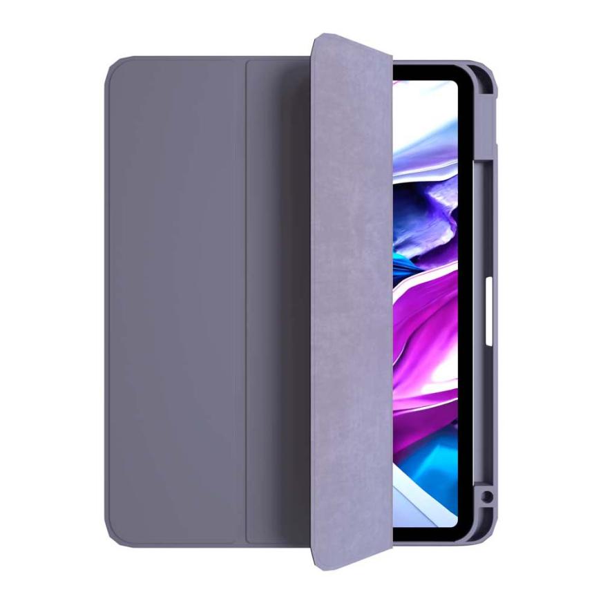 На фото изображено Защитный чехол VLP Split Folio для iPad Pro M4 13”, лавандовый