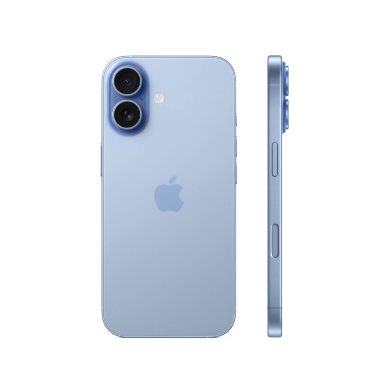 На фото изображено Apple iPhone 17 SIM+eSIM, 256 ГБ, Туманно-голубой