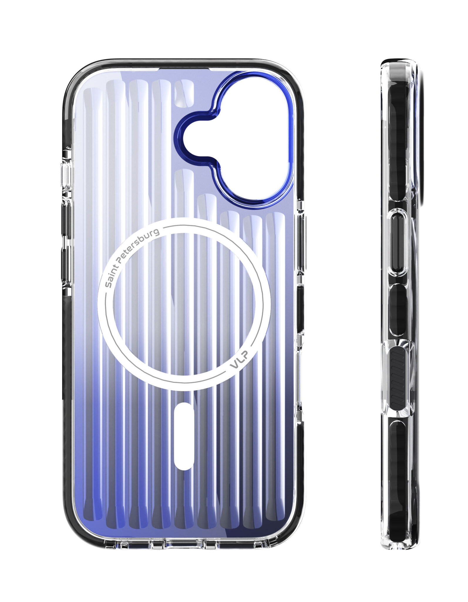 На фото изображено Чехол защитный VLP Pulse Case с MagSafe для iPhone 17, черный