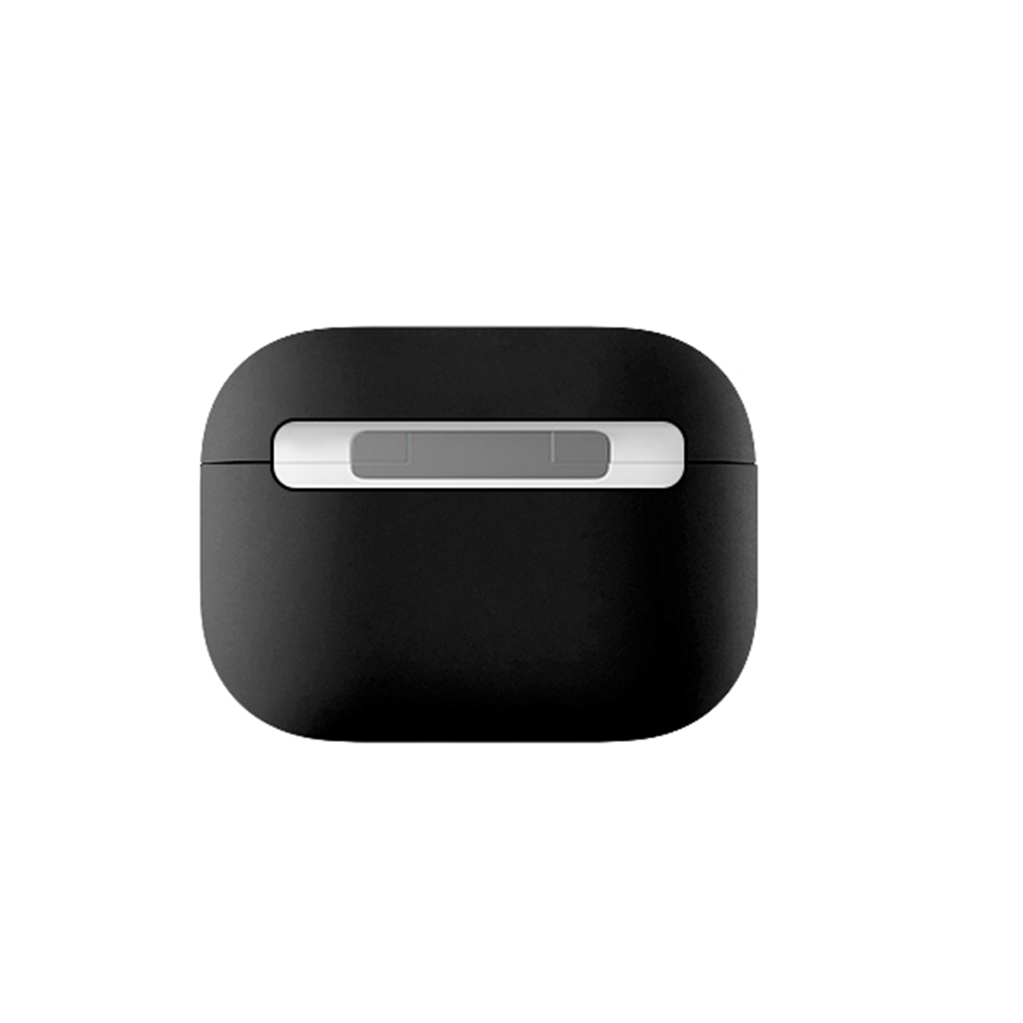 На фото изображено Ультратонкий силиконовый чехол uBear Touch Case for AirPods Pro, чёрный