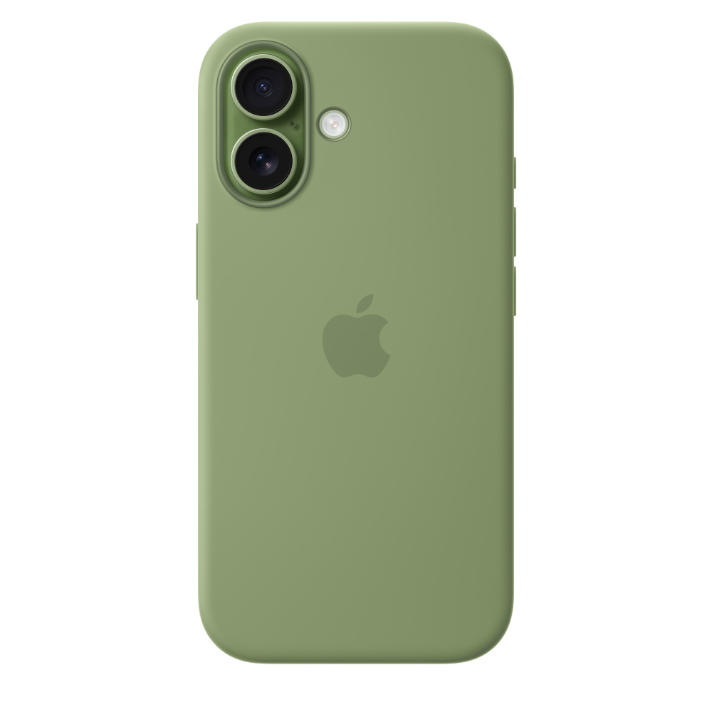 Фото Чехол защитный Apple Silicone Case with MagSafe для iPhone 17, зелёный Фото Чехол защитный Apple Silicone Case with MagSafe для iPhone 17, зелёный