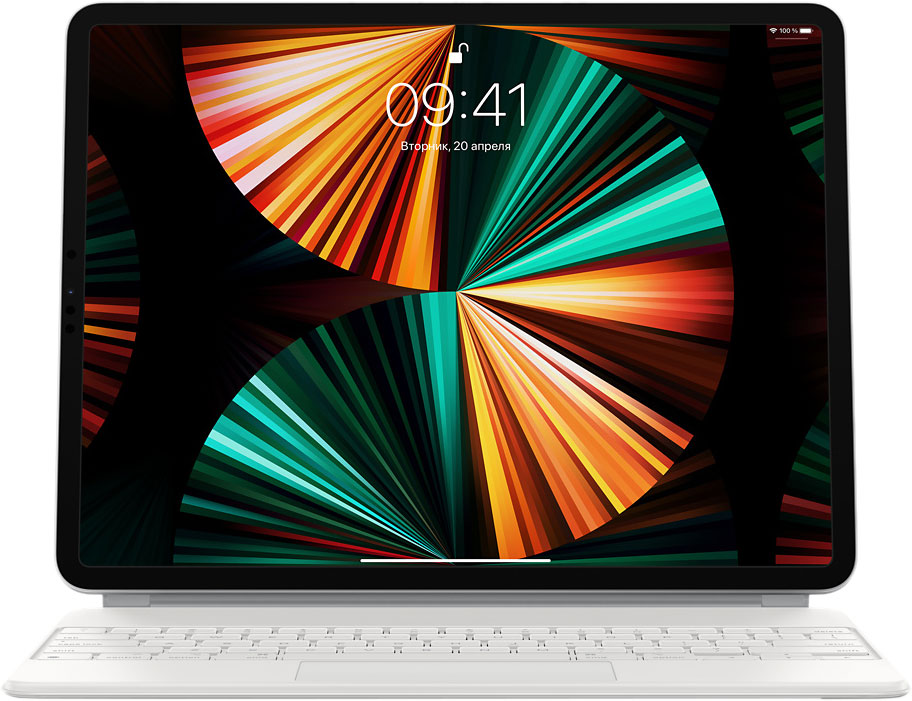 Клавиатура Apple Magic KeyBoard для iPad Air 13" (2024) и iPad Pro 12.9" (2022), белый Клавиатура Apple Magic KeyBoard для iPad Air 13" (2024) и iPad Pro 12.9" (2022), белый