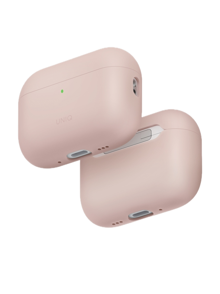 На фото изображено Чехол Uniq LINO для AirPods Pro 3, Blush Pink