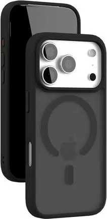 Фото Чехол защитный VLP LITE Bloom Case с MagSafe для iPhone 17 Pro Max, черный На фото изображено Чехол защитный VLP LITE Bloom Case с MagSafe для iPhone 17 Pro Max, черный