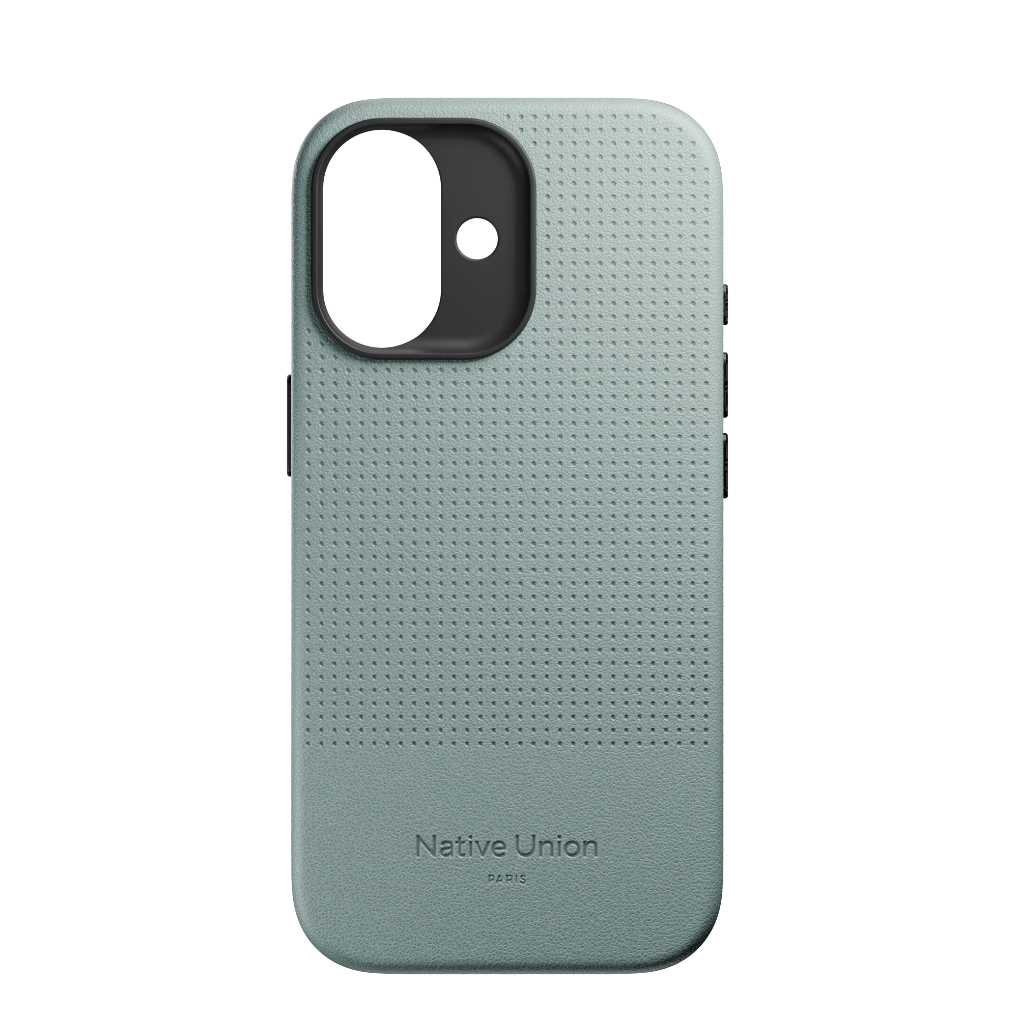 На фото изображено Чехол Native Union Active Case MagSafe для iPhone 17, зеленый