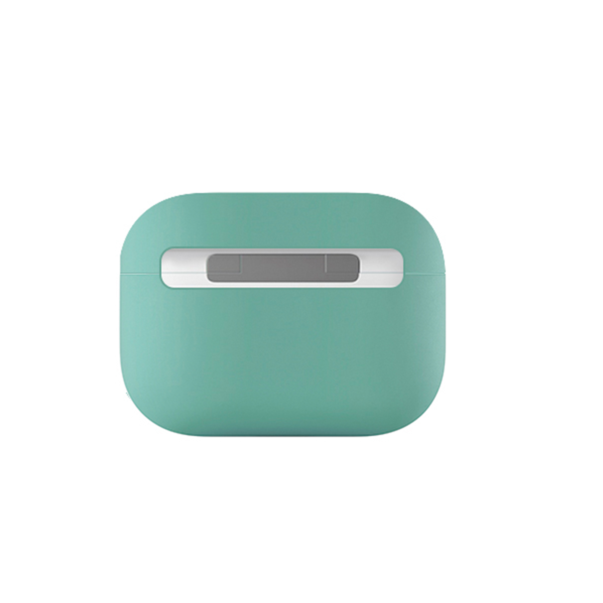 На фото изображено Ультратонкий силиконовый чехол uBear Touch Case for AirPods Pro, мятный