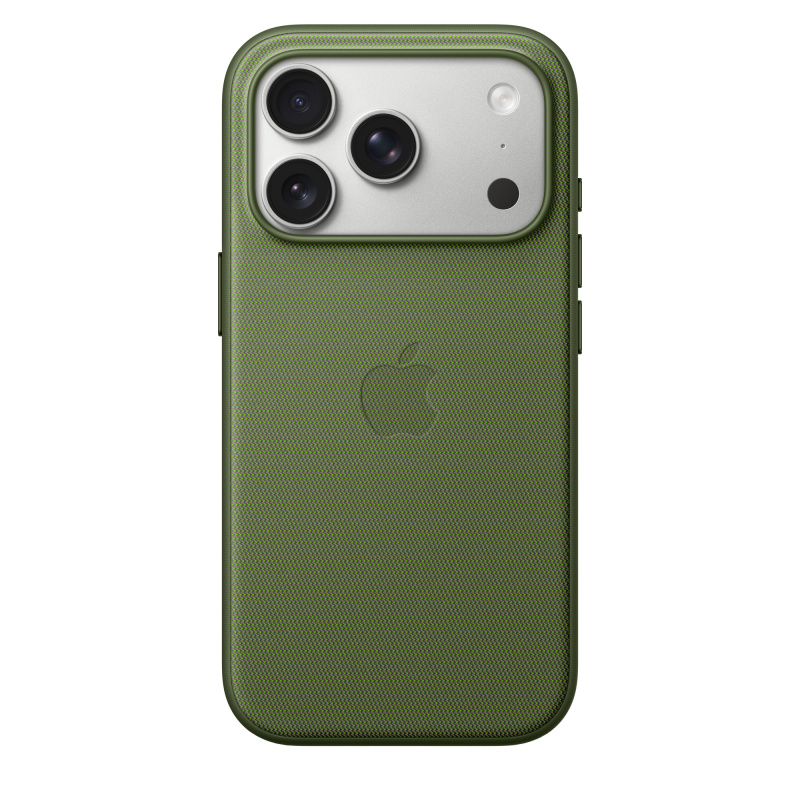 Фото Чехол защитный Apple TechWoven Case with MagSafe для iPhone 17 Pro, зелёный На фото изображено Чехол защитный Apple TechWoven Case with MagSafe для iPhone 17 Pro, зелёный