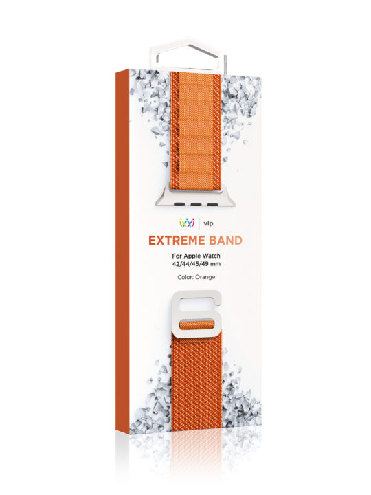 Ремешок нейлоновый VLP Extreme Band для Apple Watch 42/44/45/49mm, оранжевый Ремешок нейлоновый VLP Extreme Band для Apple Watch 42/44/45/49mm, оранжевый