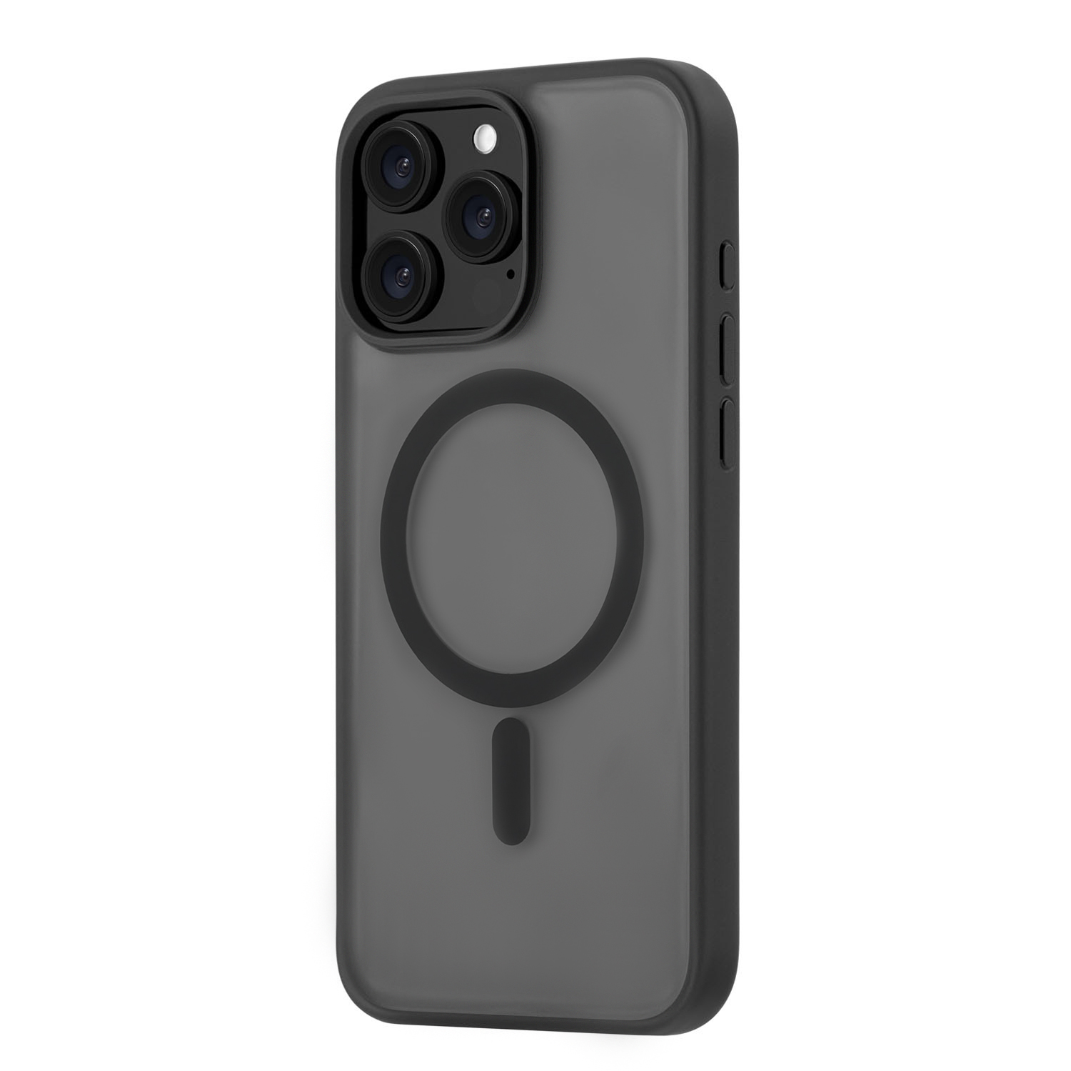 На фото изображено Чехол защитный uBear Cloud Mag Case для iPhone 16 Pro Max, черный
