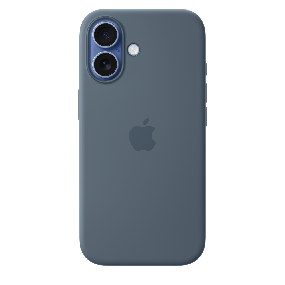 Фото Чехол защитный Apple Silicone Case with MagSafe для iPhone 17, синий Фото Чехол защитный Apple Silicone Case with MagSafe для iPhone 17, синий