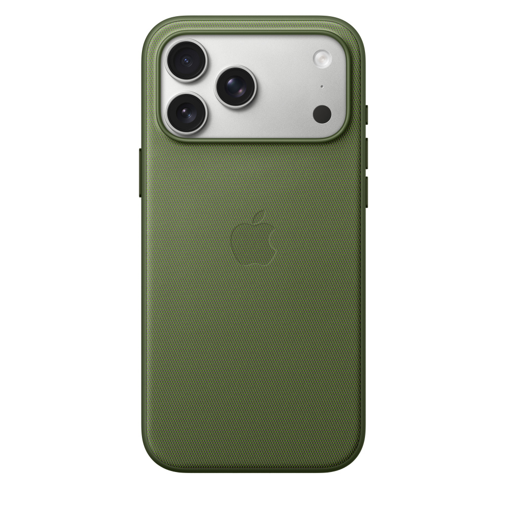Фото Чехол защитный Apple TechWoven Case with MagSafe для iPhone 17 Pro Max, зелёный Фото Чехол защитный Apple TechWoven Case with MagSafe для iPhone 17 Pro Max, зелёный