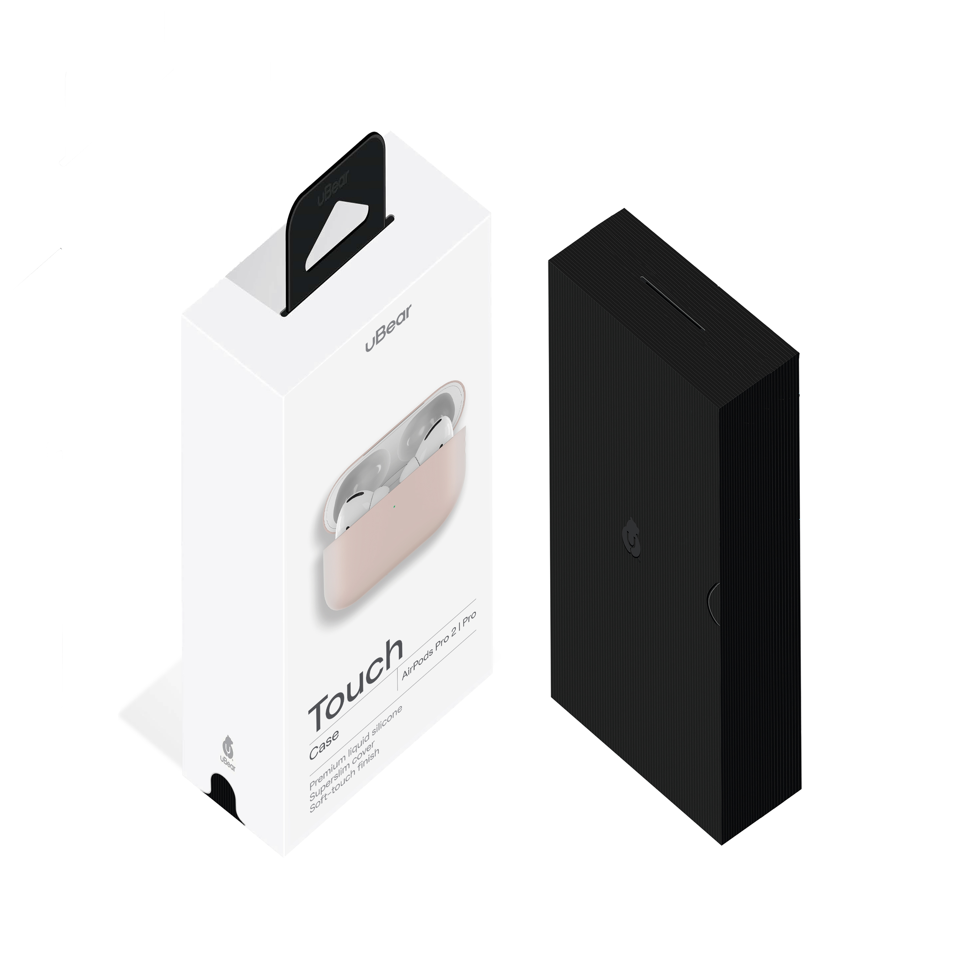 Ультратонкий силиконовый чехол uBear Touch Case AirPods Pro 2 / Pro, розовый