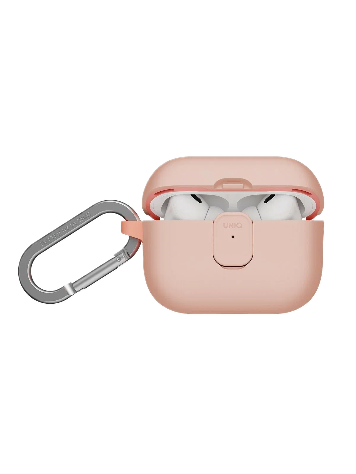 Фото Чехол Uniq CLYDE Lock case для AirPods Pro 3, Light Pink/Crepe Pink На фото изображено Чехол Uniq CLYDE Lock case для AirPods Pro 3, Light Pink/Crepe Pink