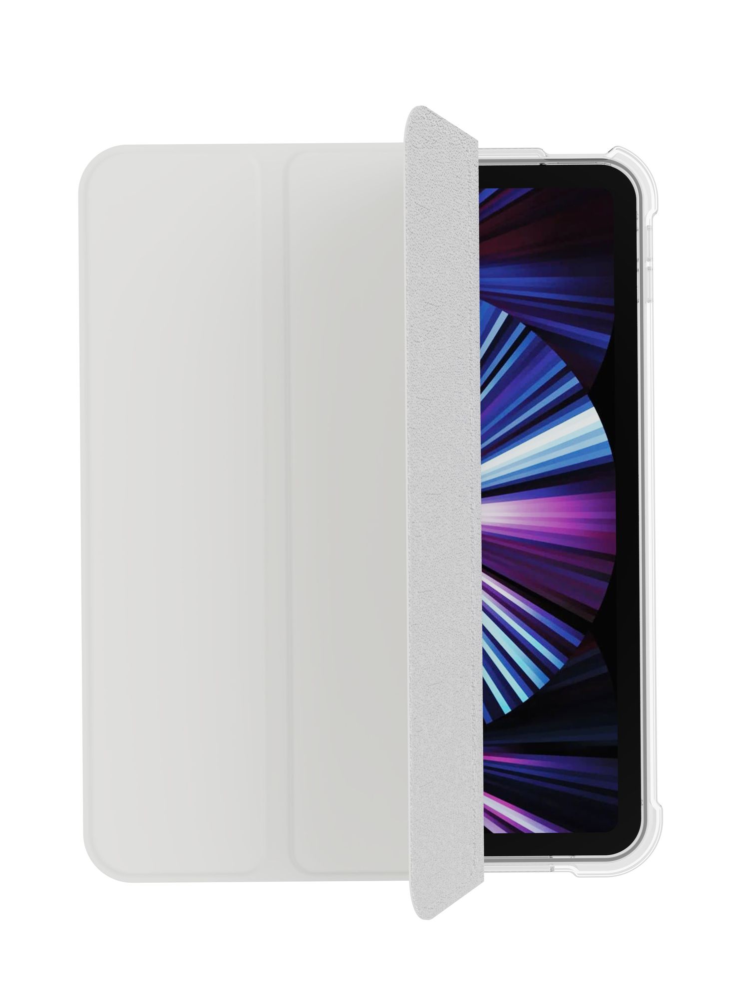 На фото изображено Чехол защитный VLP Dual Folio для iPad mini 6, белый
