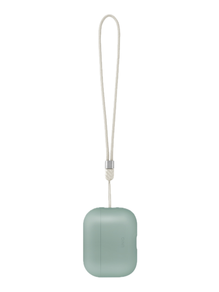 На фото изображено Чехол Uniq LINO для AirPods Pro 3, Iceplant Green