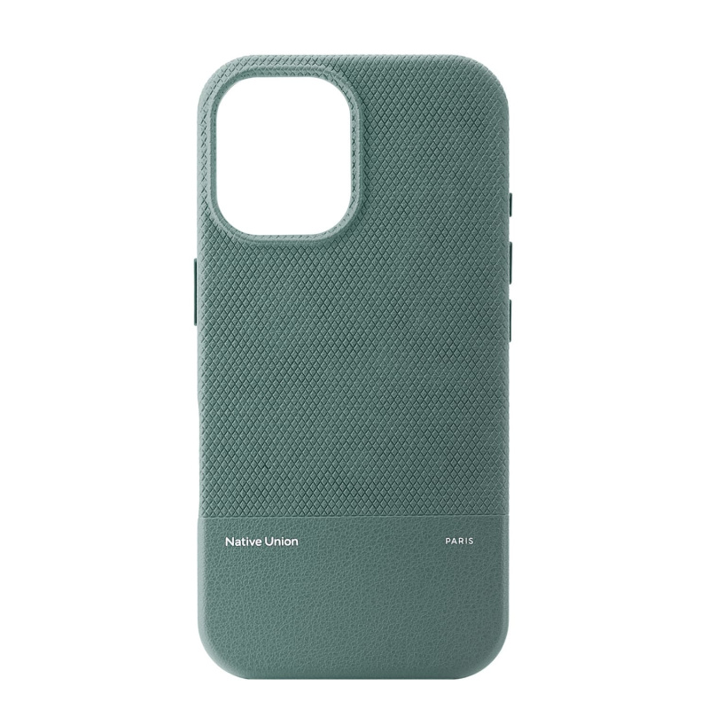 Фото Чехол Native Union (RE)Classic Case MagSafe для iPhone 16, зеленый сланец На фото изображено Чехол Native Union (RE)Classic Case MagSafe для iPhone 16, зеленый сланец