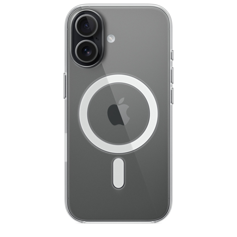 Фото Чехол защитный Apple Clear Case with MagSafe для iPhone 17, прозрачный На фото изображено Чехол защитный Apple Clear Case with MagSafe для iPhone 17, прозрачный