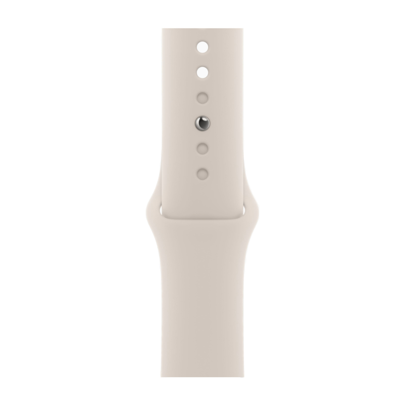 Apple Watch SE 2024, 44 мм, корпус из алюминия цвета «Сияющая звезда», спортивный ремешок, размер S/M