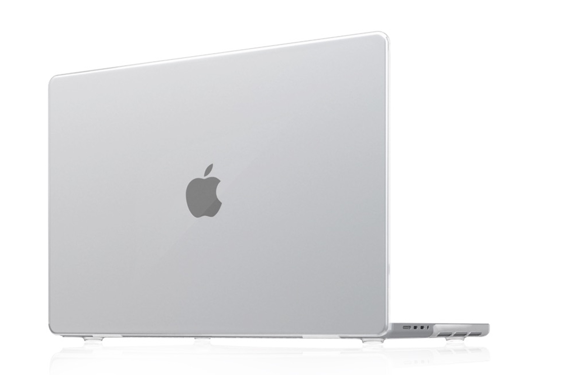 На фото изображено Чехол защитный VLP Plastic Case для MacBook Pro 16" 2021, прозрачный