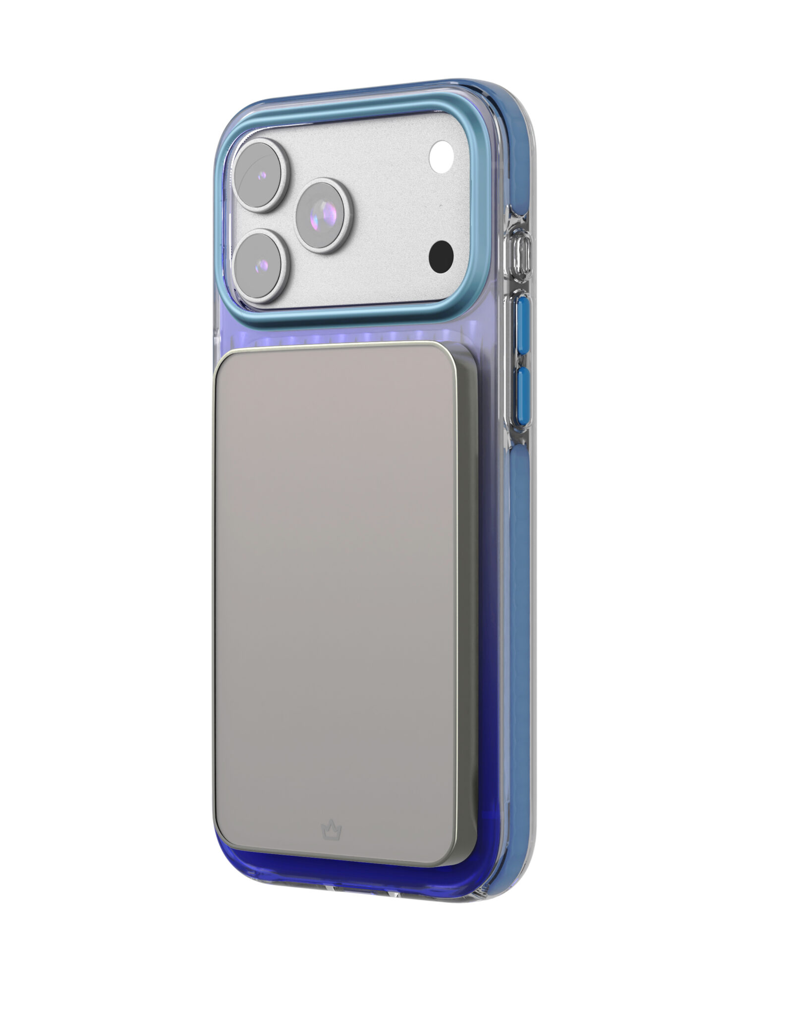 На фото изображено Чехол защитный VLP Pulse Case с MagSafe для iPhone 17 Pro Max, синий