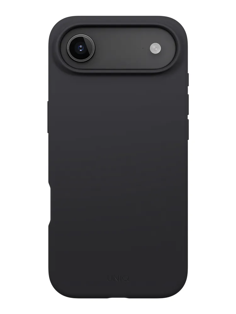 Фото Чехол Uniq Lino MagSafe для iPhone Air, черный На фото изображено Чехол Uniq Lino MagSafe для iPhone Air, черный