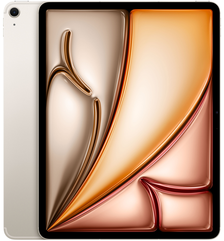 Apple iPad Air M3 (2025) 13” дюймов Wi-Fi + Cellular 256 ГБ, Сияющая звезда Apple iPad Air M3 (2025) 13” дюймов Wi-Fi + Cellular 256 ГБ, Сияющая звезда