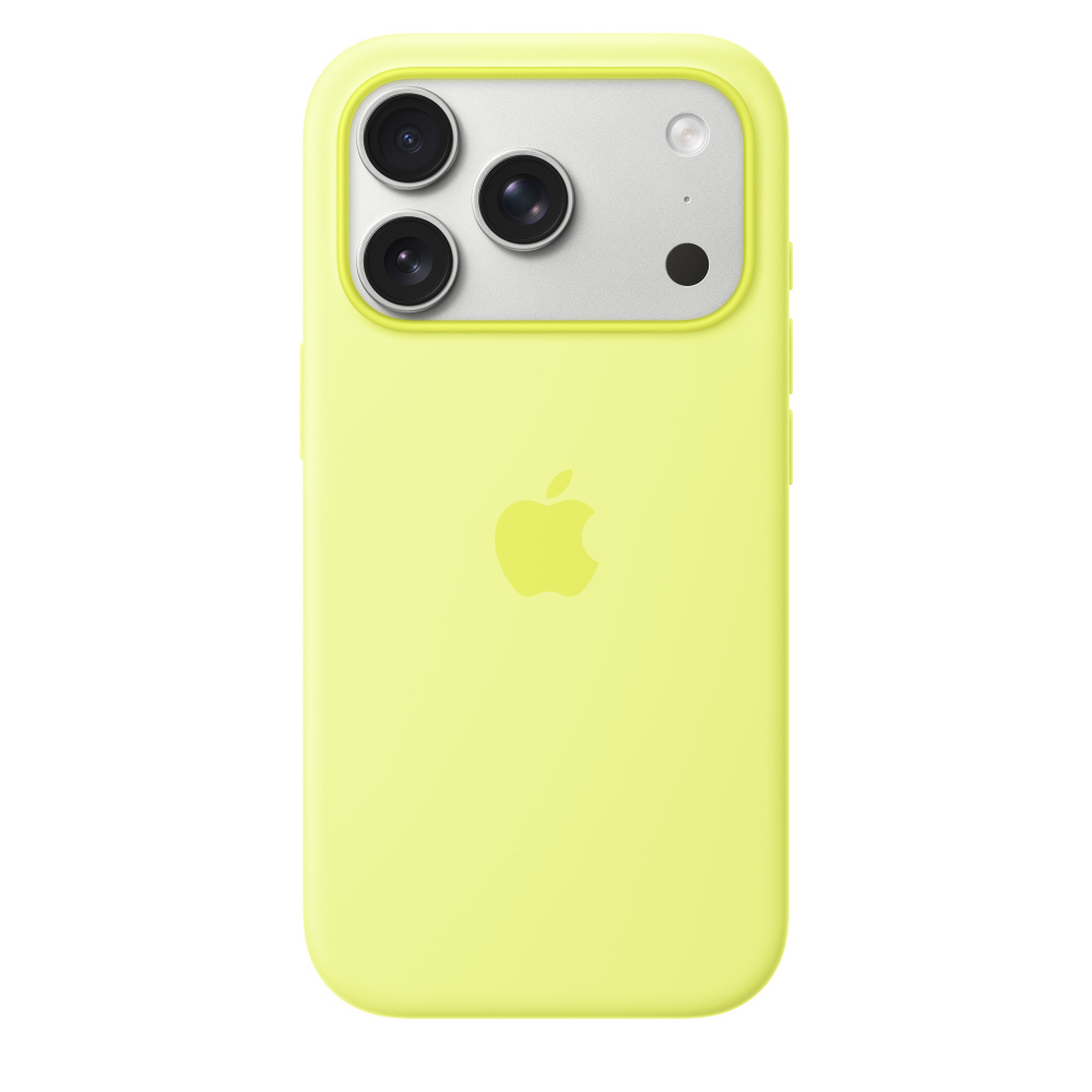 Фото Чехол защитный Apple Silicone Case with MagSafe для iPhone 17 Pro, жёлтый Фото Чехол защитный Apple Silicone Case with MagSafe для iPhone 17 Pro, жёлтый