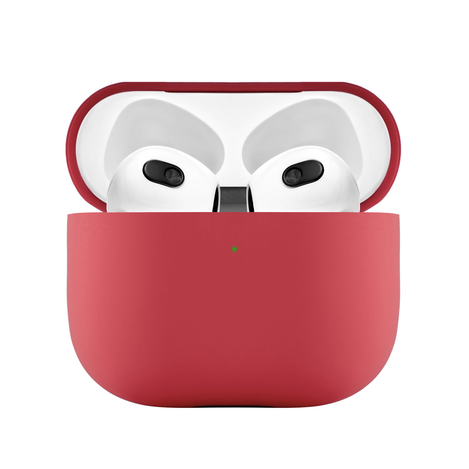 На фото изображено Защитный чехол Touch Pro для Airpods 3, усиленный, красный