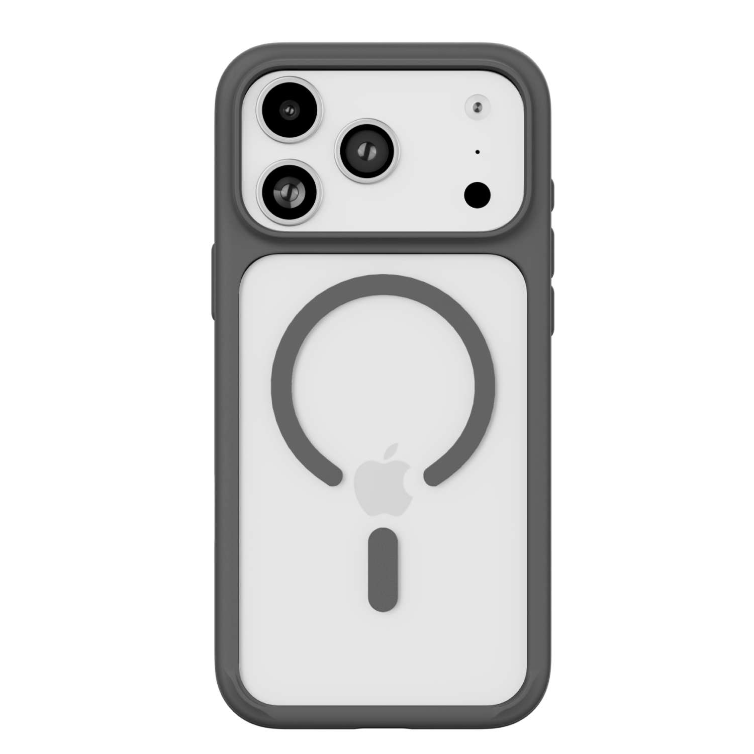 Фото Чехол защитный uBear Shade Case для iPhone 17 Pro Max, серый На фото изображено Чехол защитный uBear Shade Case для iPhone 17 Pro Max, серый