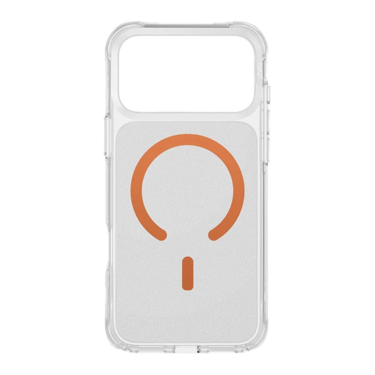 На фото изображено Uniq Lifepro Xtreme AF для iPhone 17 Pro, прозрачный/оранжевый