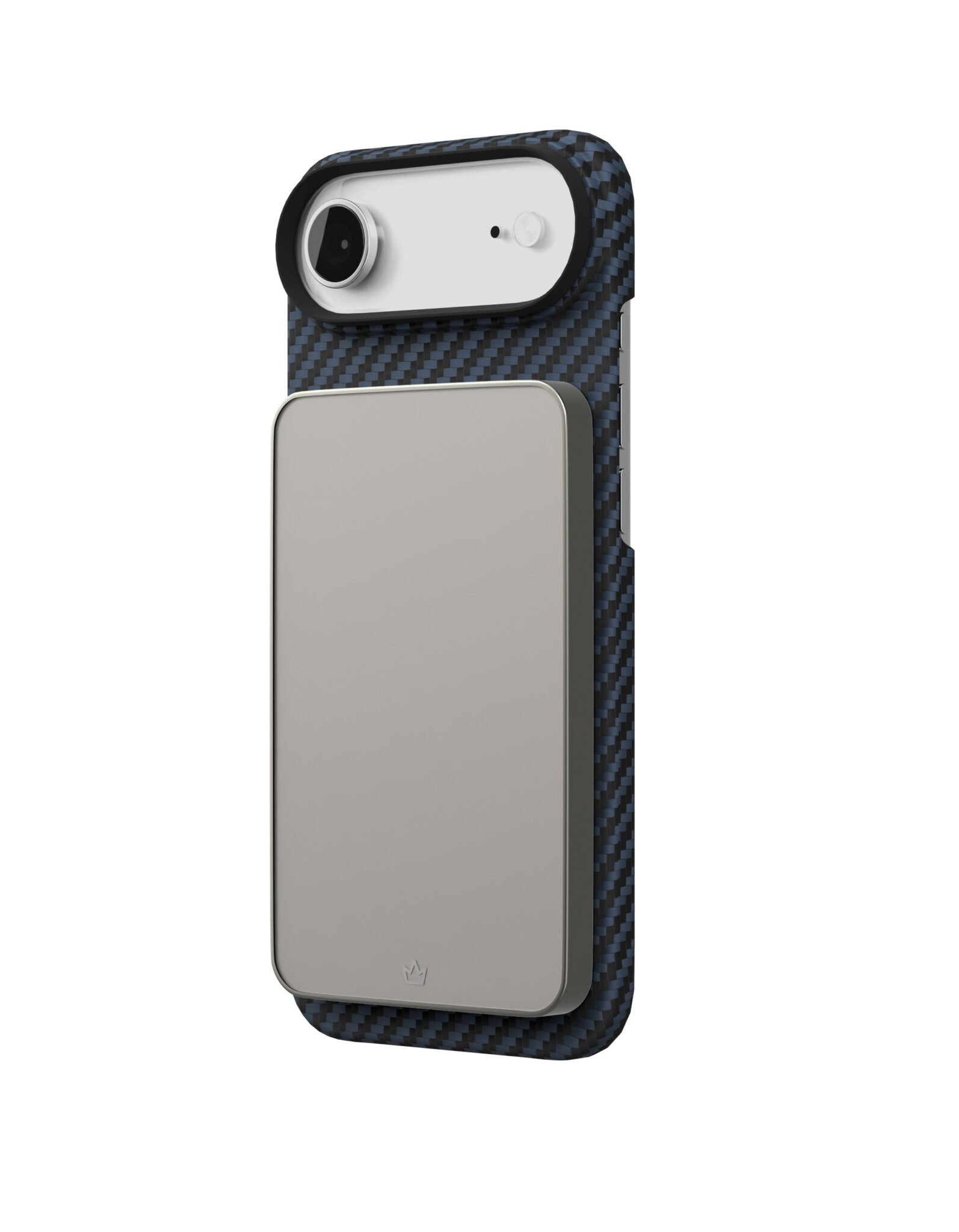 На фото изображено Чехол защитный VLP Kevlar Case с MagSafe для iPhone Air, синий