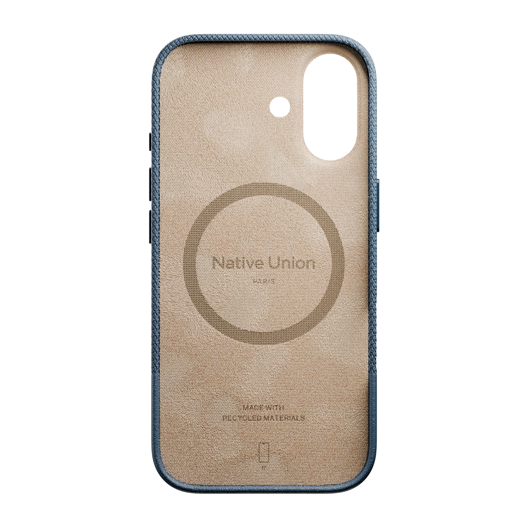Фото Чехол Native Union Paris (Re)Classic Case для iPhone 17, синий На фото изображено Чехол Native Union Paris (Re)Classic Case для iPhone 17, синий