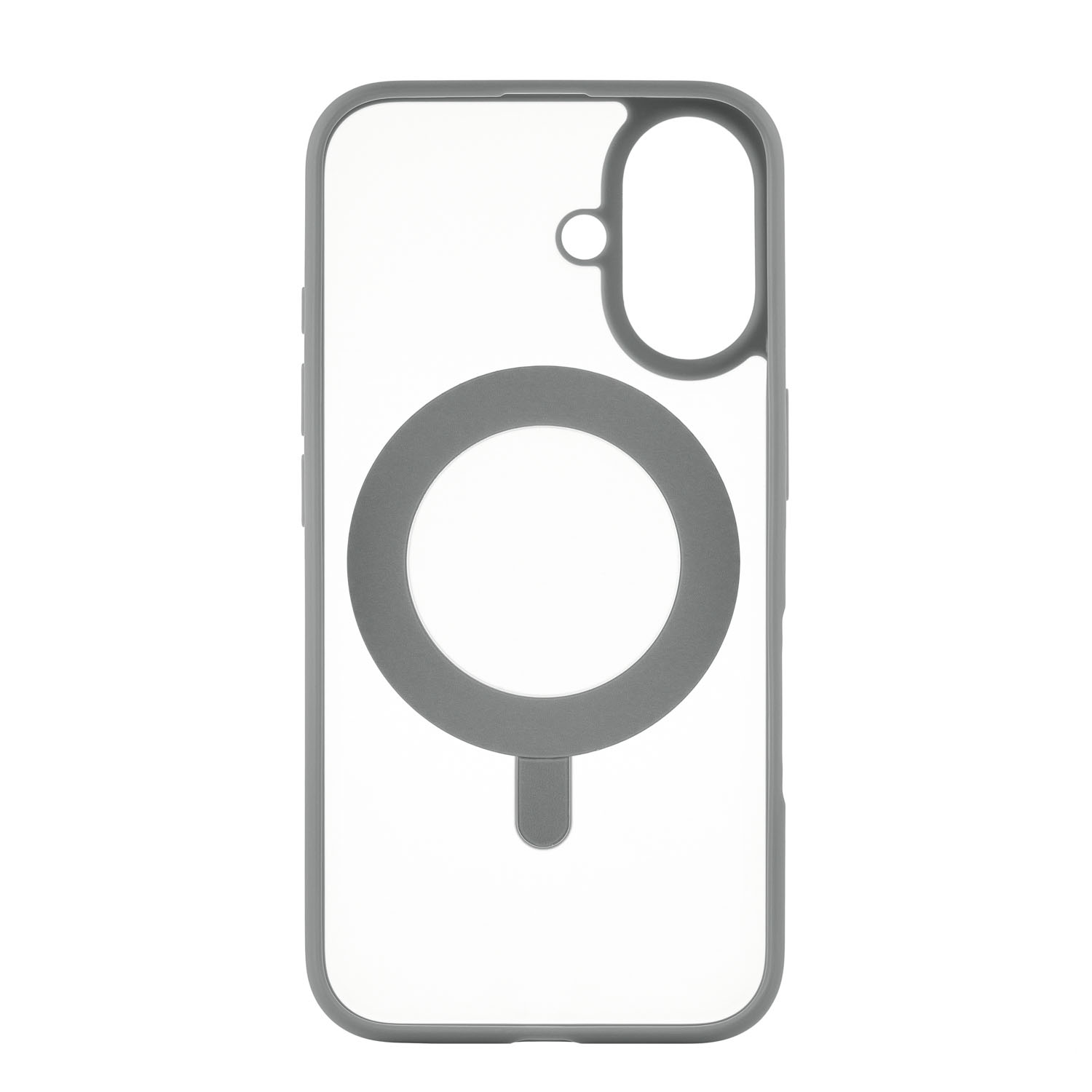 Чехол защитный uBear Clip 360 Mag Case для iPhone 16, с магнитной подставкой, серый