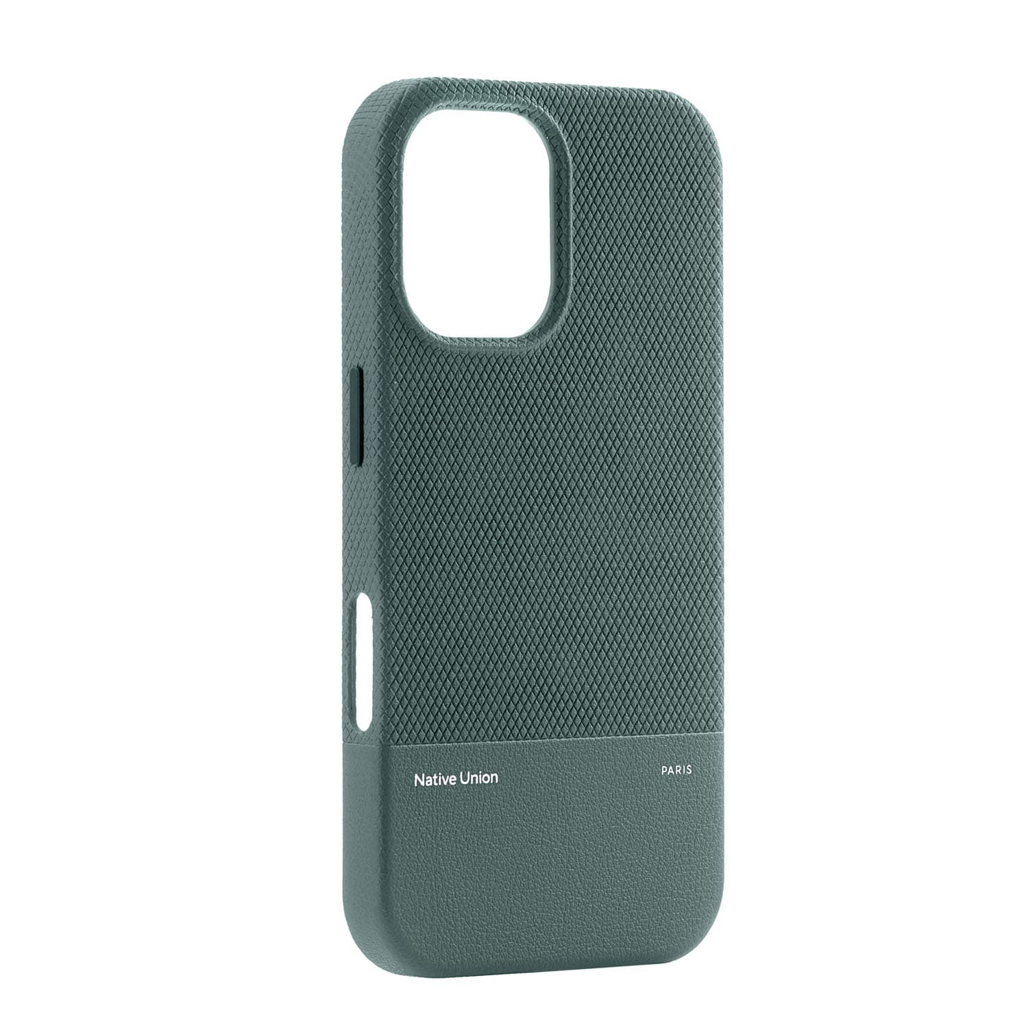 На фото изображено Чехол Native Union (RE)Classic Case MagSafe для iPhone 16, зеленый сланец