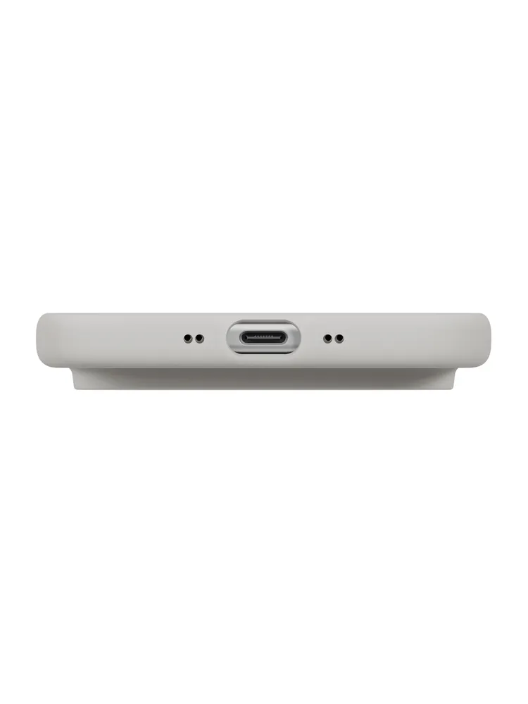 Фото Чехол Uniq Lino MagSafe для iPhone Air, серый На фото изображено Чехол Uniq Lino MagSafe для iPhone Air, серый
