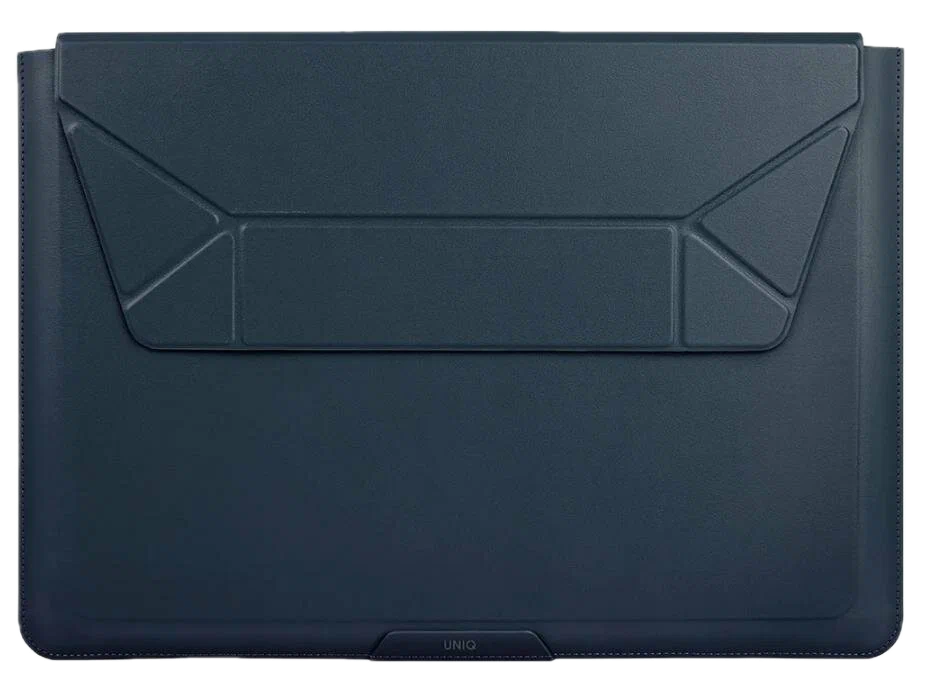 На фото изображено Чехол Uniq для ноутбуков 14" Oslo V.2, Navy Blue