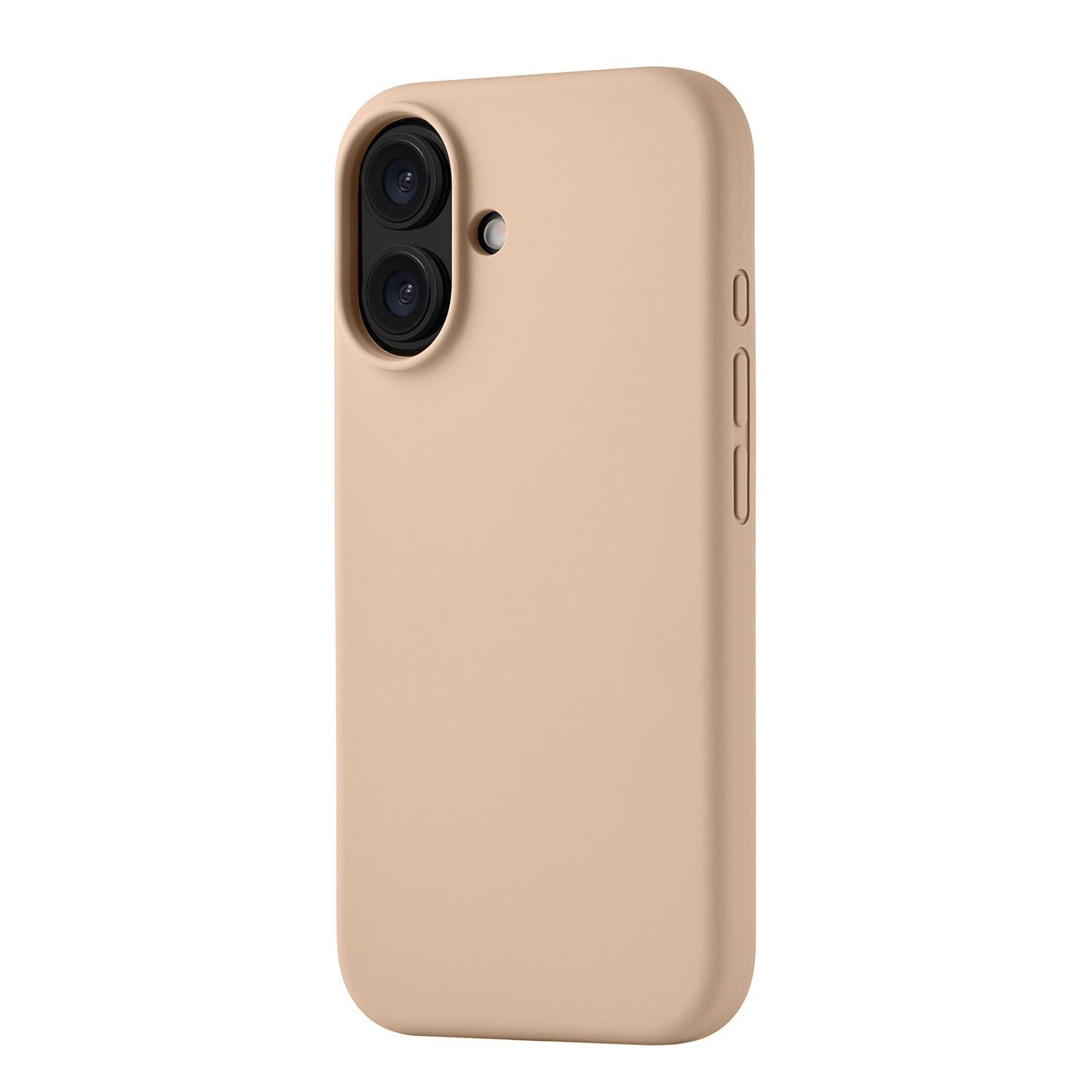 На фото изображено Чехол защитный uBear Touch Mag Case для iPhone 16, латте