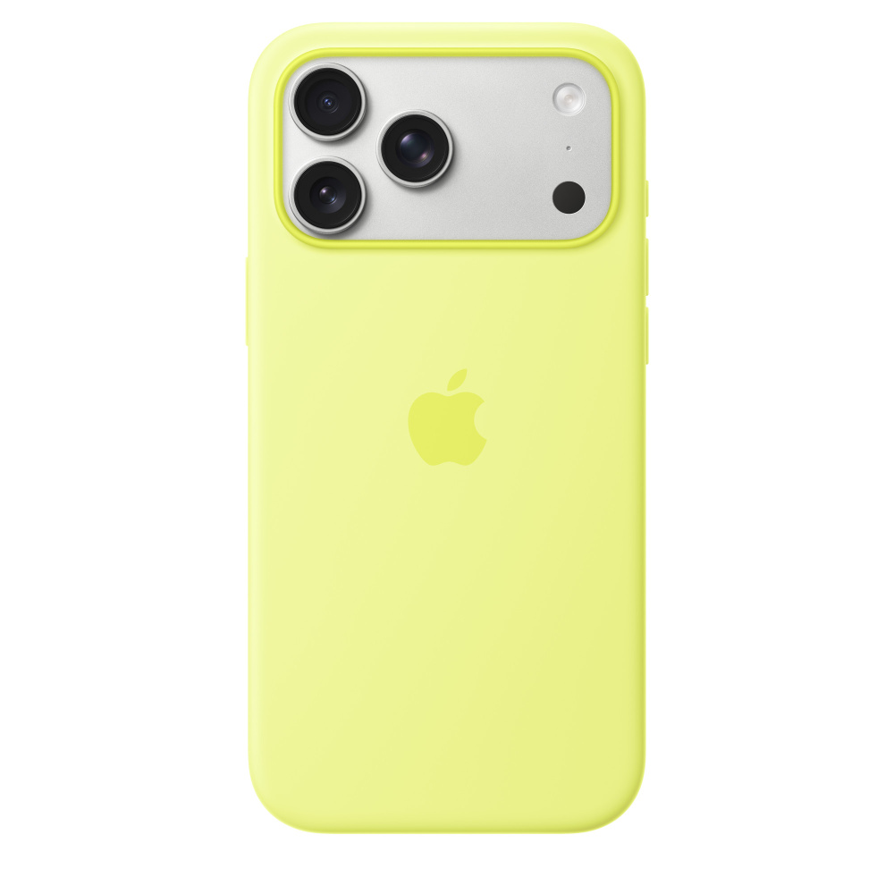 Фото Чехол защитный Apple Silicone Case with MagSafe для iPhone 17 Pro Max, жёлтый Фото Чехол защитный Apple Silicone Case with MagSafe для iPhone 17 Pro Max, жёлтый