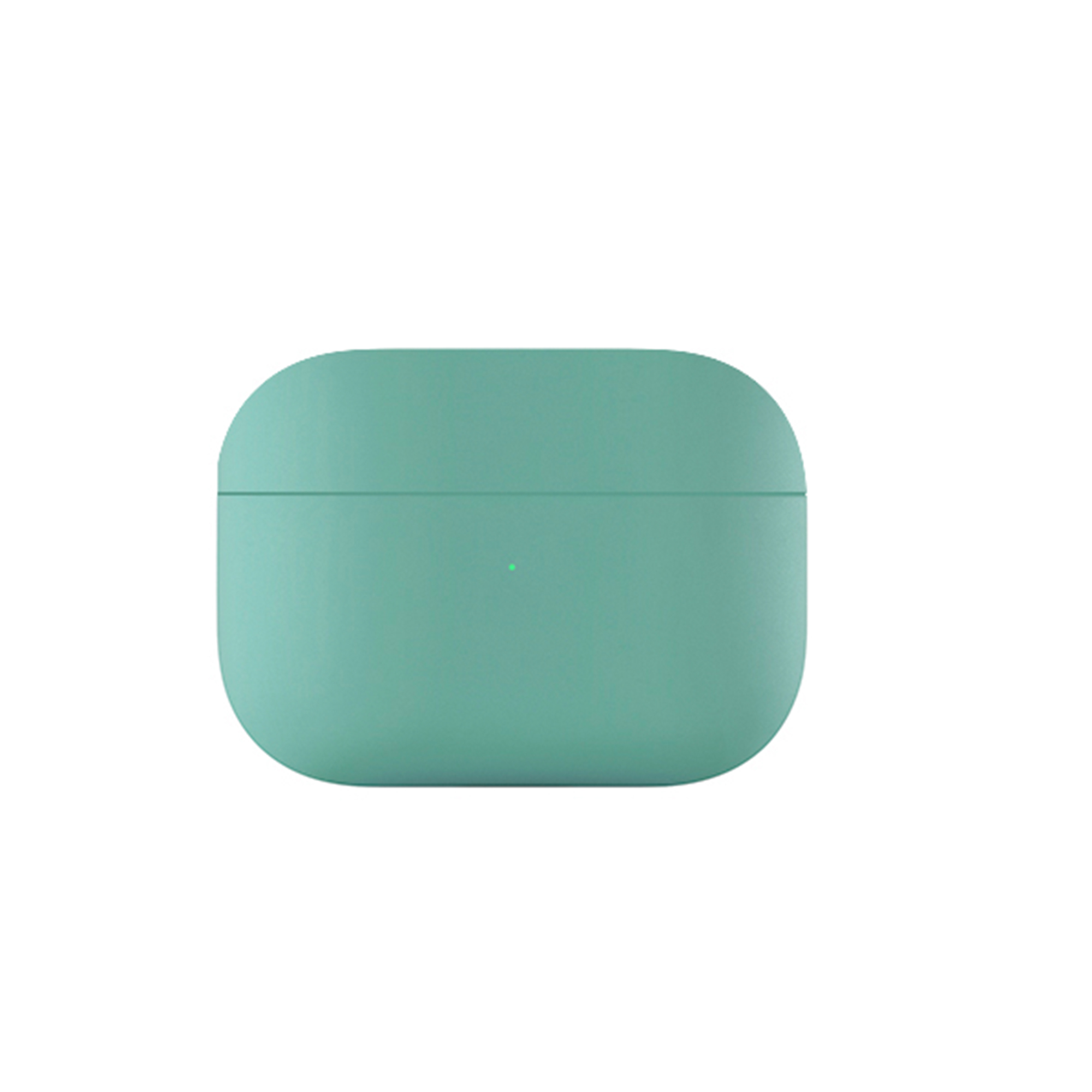 На фото изображено Ультратонкий силиконовый чехол uBear Touch Case for AirPods Pro, мятный