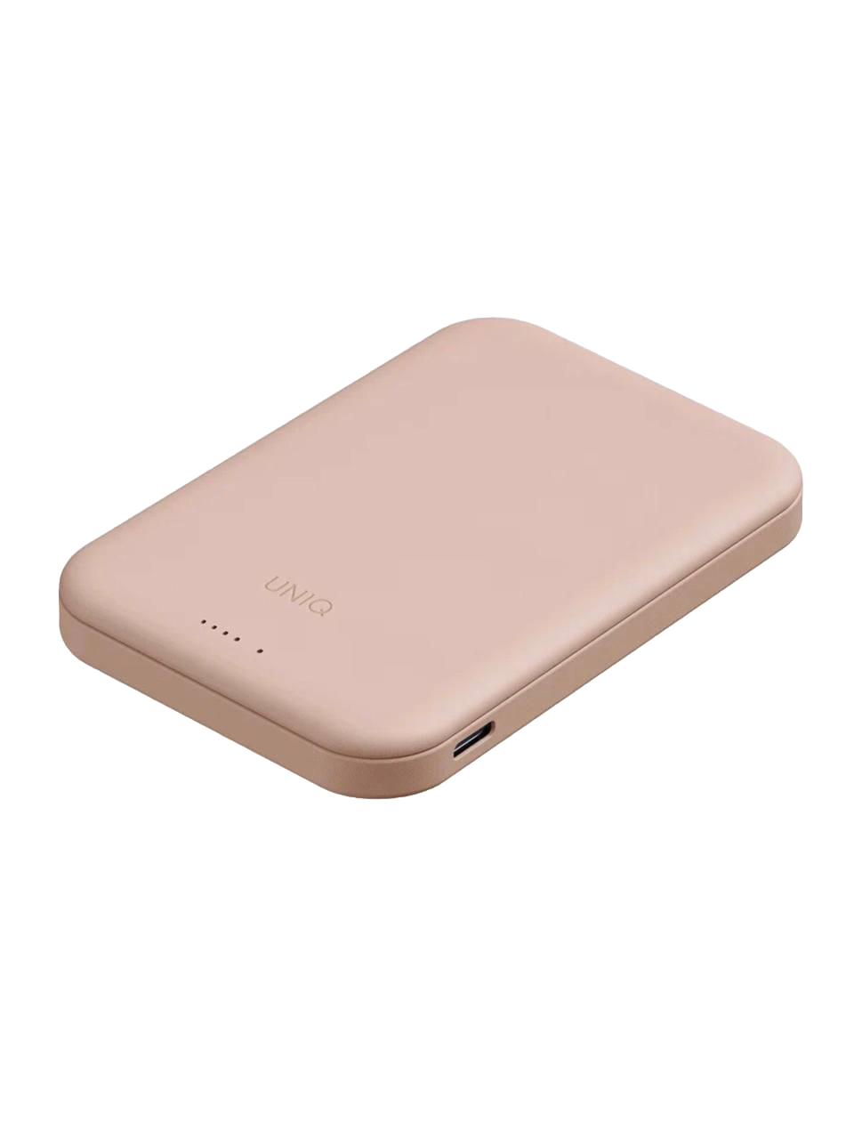 Фото Внешний аккумулятор Uniq Lexa 5000 mAh, розовый На фото изображено Внешний аккумулятор Uniq Lexa 5000 mAh, розовый