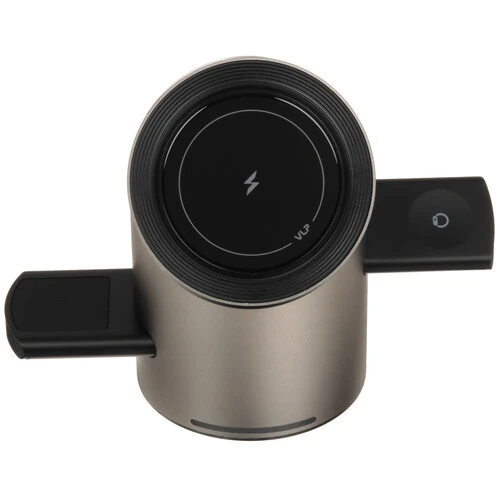 Фото Беспроводное зарядное устройство Tower Power 3 в 1, натуральный титан